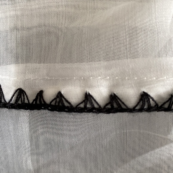 Gracia NWT beautiful A line midi length dress organza balloon sleeve embroidery - Picture 7 of 11